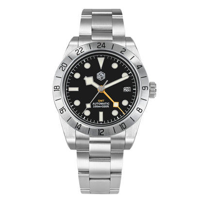 San Martin 39mm NH34 BB GMT Automatic Mechanical Sport Watch — Sapphire Luminous Waterproof 100m for Men Relogio SN0054