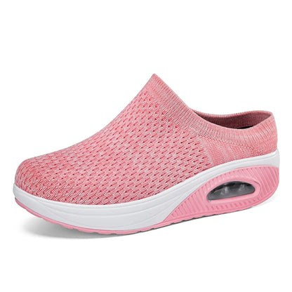 Breathable Lightweight Women’s Sneakers – Outdoor Soft Sock Slip-On Tennis Shoes for Women