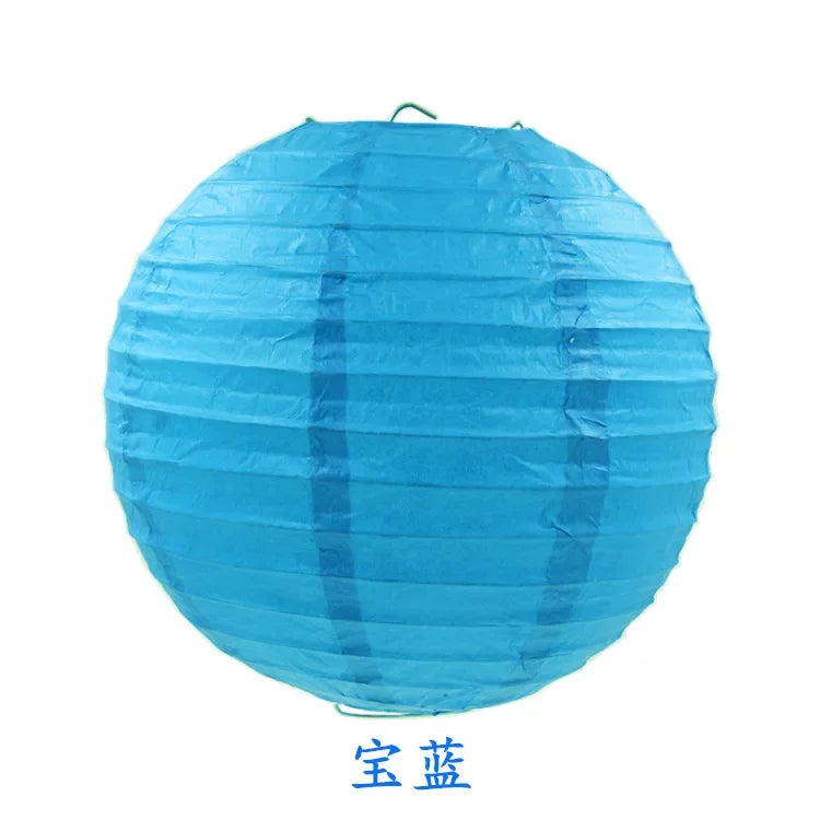 Round Paper Lanterns for Birthday Wedding Party Decor, DIY Hanging Lampion Balls, 4/6/8/10/12/14/16 Inch Craft Supplies