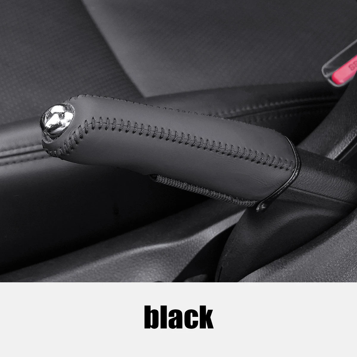 Universal Car Handbrake Cover – Artificial Leather Protective Sleeve for Car Interior Styling and Comfort