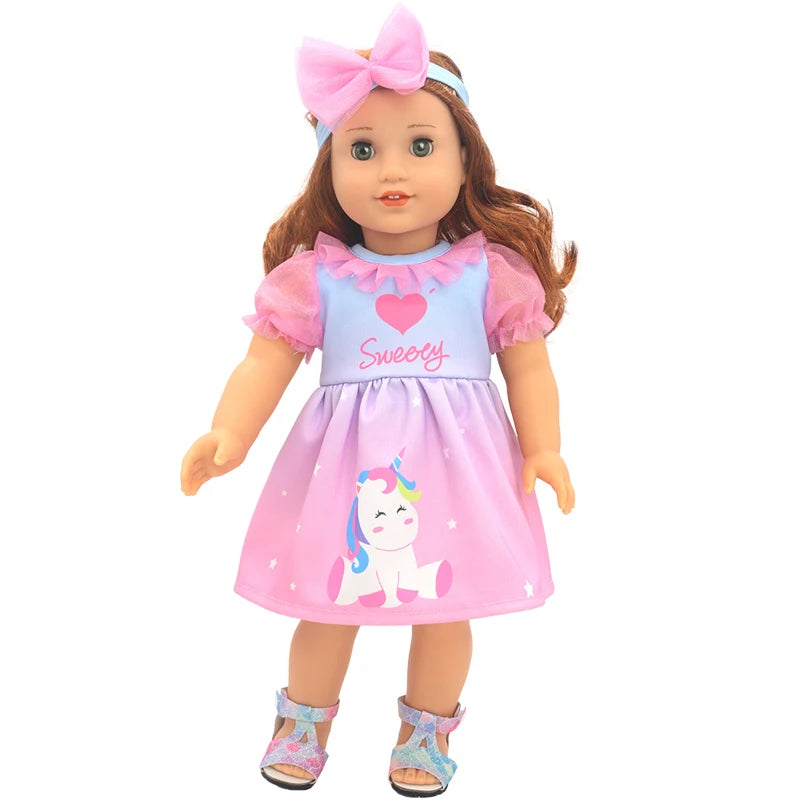 18-Inch American Girl Doll Clothes – Coat, Tights & Pants Outfit for Newborn & Baby Dolls