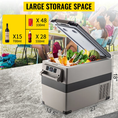 SucceBuy Portable Car Refrigerator Mini Fridge — 20L–55L Compressor Cooler DC 110-240V Ice Box for Camping