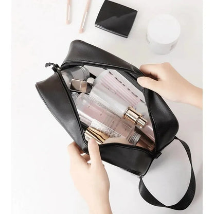 Waterproof PVC Travel Toiletry Bag – Transparent Zipper Makeup Organizer Case for Women