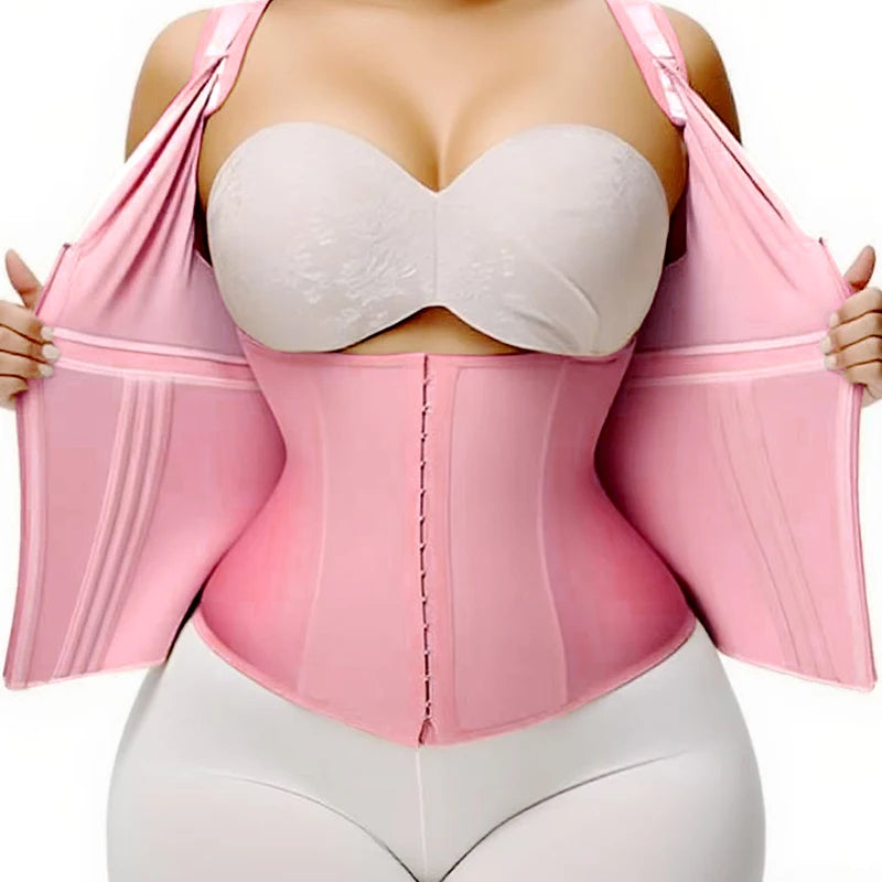 AfruliA XXXS Colombian Fajas – High Compression Vest Waist Trainer Corset with Zipper & Hook, Flat Belly Slimming Body Shaper