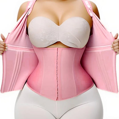 AfruliA XXXS Colombian Fajas – High Compression Vest Waist Trainer Corset with Zipper & Hook, Flat Belly Slimming Body Shaper