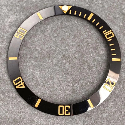 MATELION 38mm Ceramic Bezel Insert — Alloy Watch Ring for 40mm NH35/NH34 GMT Diving Watches
