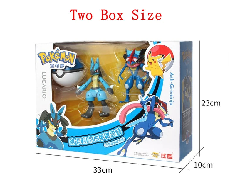 Pokemon Action Figures Set – Pikachu, Gengar, Dragonite, Snorlax & Pokeball Toys