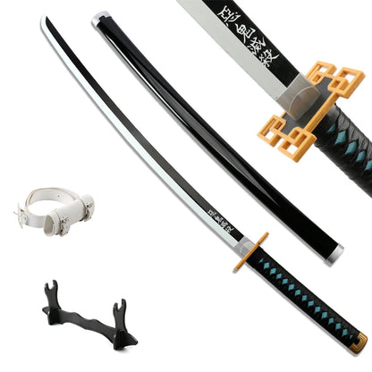 Japanese Anime Demon Slayer Samurai Katana Sword 104cm – Muichirou & Tanjirou Christmas Gift