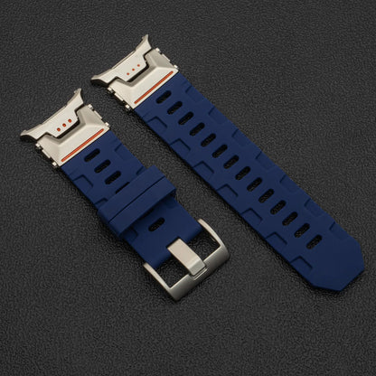 Soft Silicone Loop Strap for Samsung Galaxy Watch Ultra 47mm – Luxury Sports Band with Curved End for Men