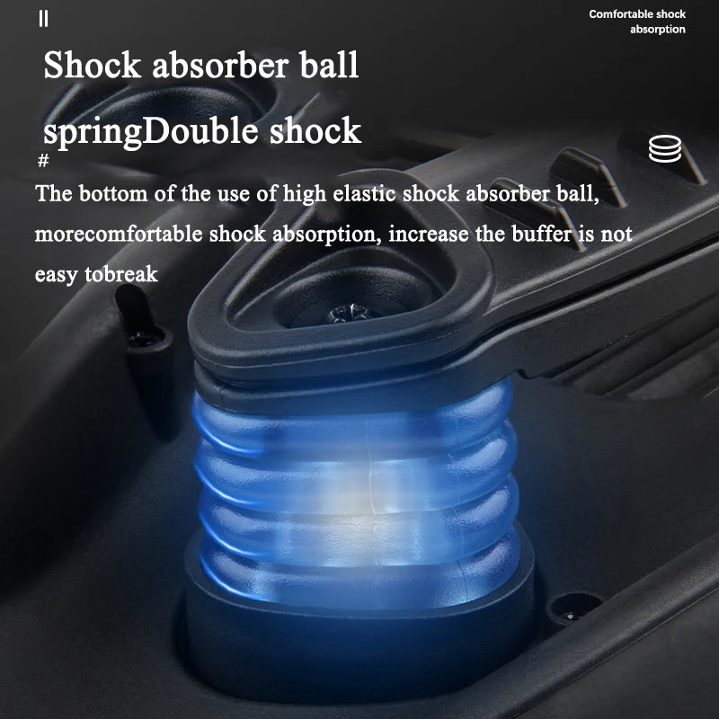 Comfortable Bicycle Saddle - Double Shock Absorption Wide Cushion for MTB, Road & Commuter Bikes