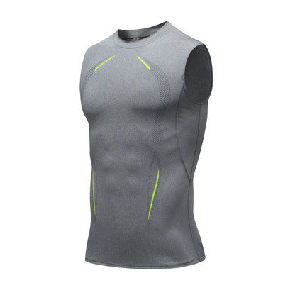 Men’s Compression Tank Top – Sleeveless Quick-Dry Gym & Running Shirt, Fitness Bodybuilding Workout Muscle Vest