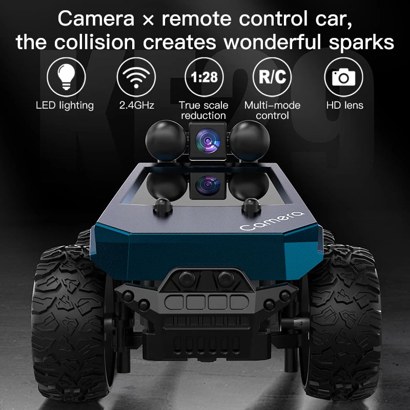 NEW KF29 RC Car with HD Camera – FPV Wireless Remote Control Toy for Photos, Videos & Conversation Gift