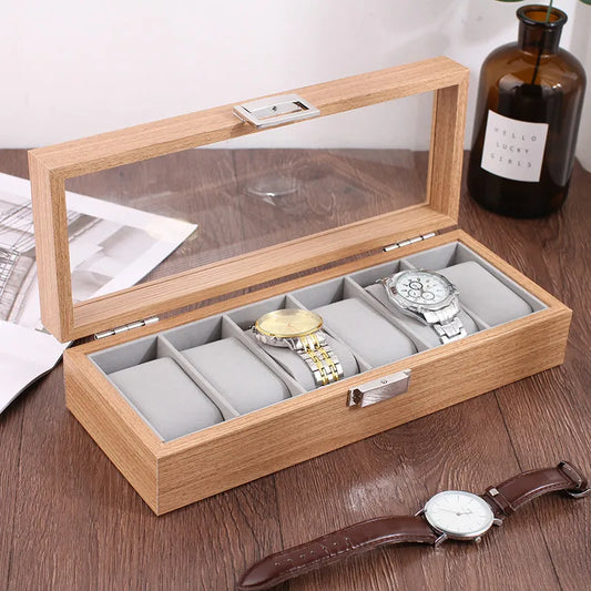 WellZone 2024 Bamboo Watch Box — Eco-Friendly Chinese Style Fashionable Watch Storage Case
