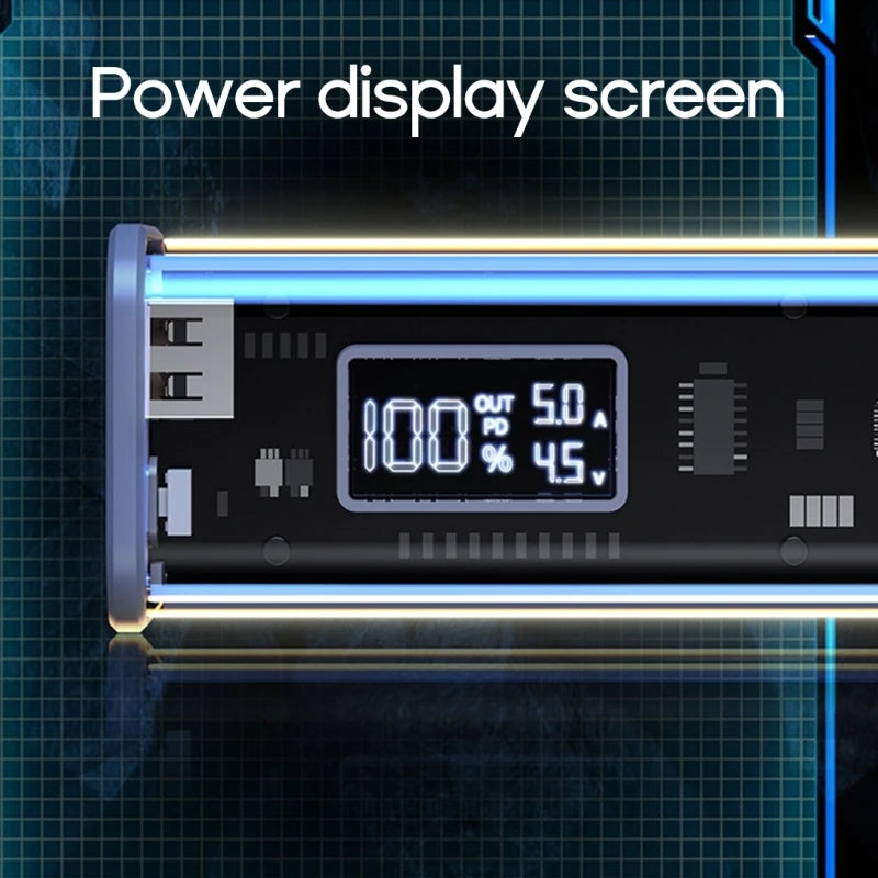 Professional 22.5W DIY Battery Charger Case – PD Fast Charging Box for 8PCS 18650 Polymer 20000mAh Battery