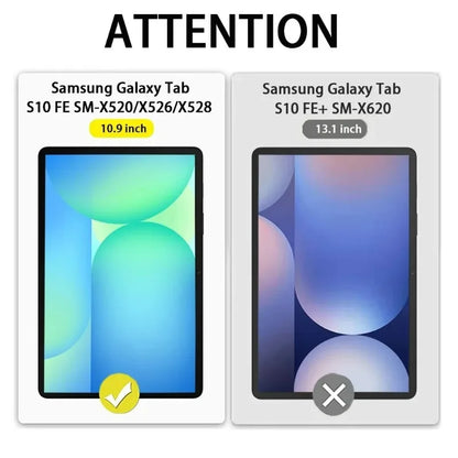 Samsung Galaxy Tab S10 FE Case - Soft Silicone Protective Cover for 10.9-Inch SM-X520/X526B