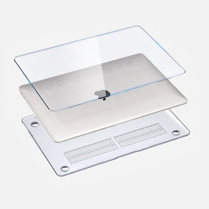 Crystal Clear MacBook Hard Case - Protective Cover for MacBook Air & Pro 13, 14, 15 & 16-inch Models