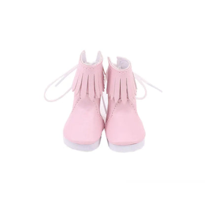 5CM Doll High-Top Boots – PU Shoes for 14.5" American & Paola Reina Dolls, 1/6 BJD Blythe & EXO Doll Accessories