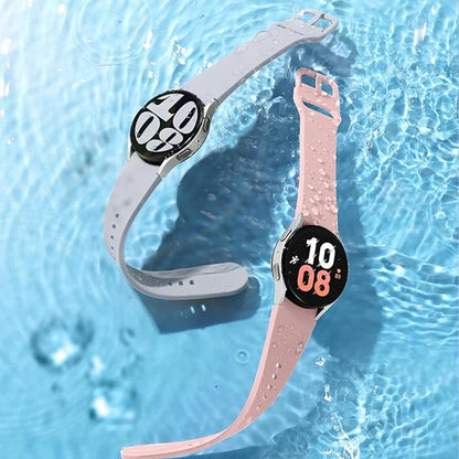 Samsung Galaxy Watch Silicone Sport Band - Replacement Strap for Galaxy Watch 4, 5, 6, 7, 5 Pro and Classic 40mm, 44mm, 45mm