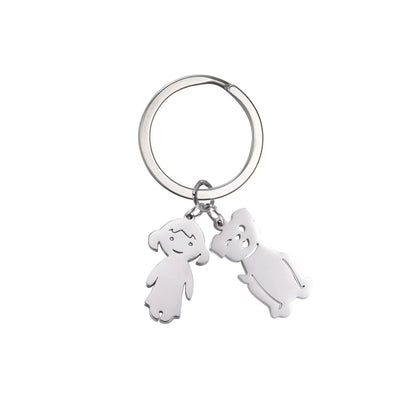 Personalized Kids & Family Keychain – Custom Name Key Chain for Mother’s Day, Couples, Boys, Girls, Pets, Mom, Dad, Baby Gift