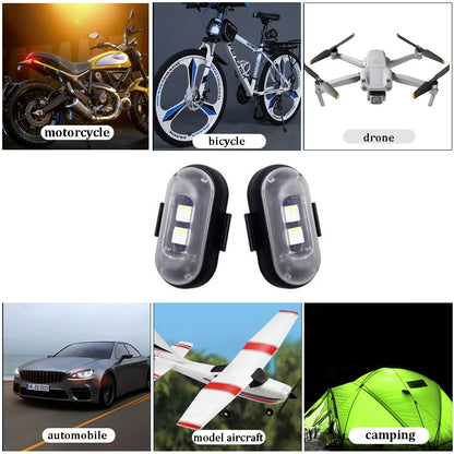 Wireless Remote Control Car LED Lights – Multi-Mode Warning & Decorative Lights for Cars & Motorcycles, 2/4/6 Pack