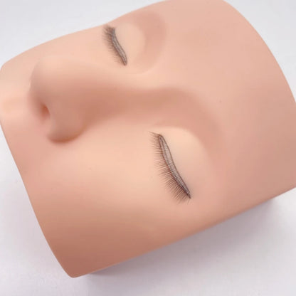 3D Eyelash Extension Mannequin Head – High-Quality Silicone Gel Practice Tool Realistic Skin Texture