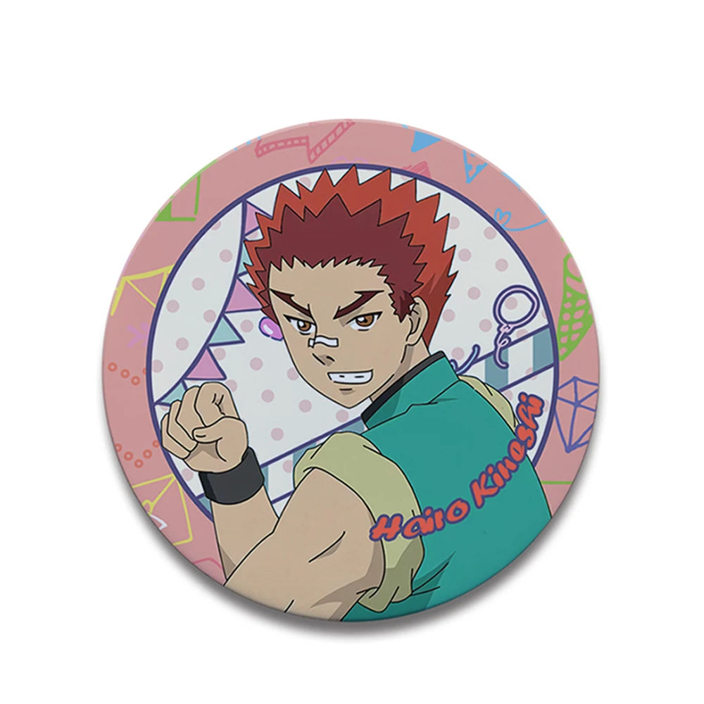 Saiki K Anime 58mm Badge Pin - Saiki Kusuo & Teruhashi Kokomi Cosplay Tinplate Brooch Gift