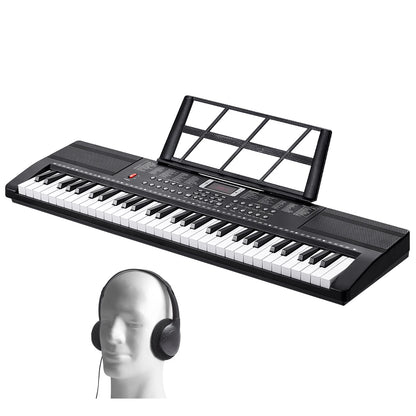 61 Key Digital Piano Keyboard - Portable Electric Piano with Multiple Tones & Rhythms for Beginners