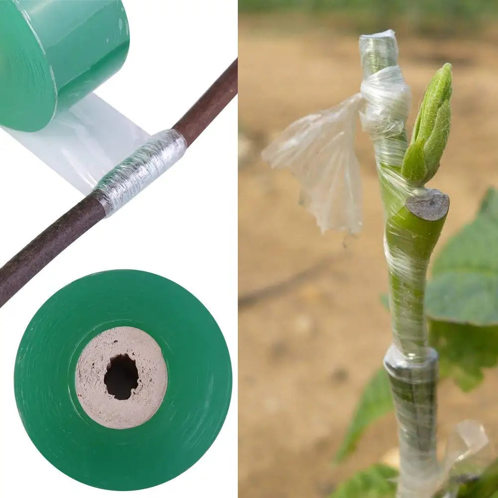 PE Grafting Tape Film - Stretchable Self-Adhesive Garden Tree Plant Grafting Wrap Roll