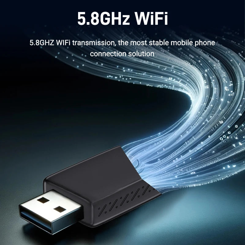 2025 2-in-1 Wired to Wireless CarPlay Adapter – Android Auto Smart Box, Plug & Play, Universal with OTA Update
