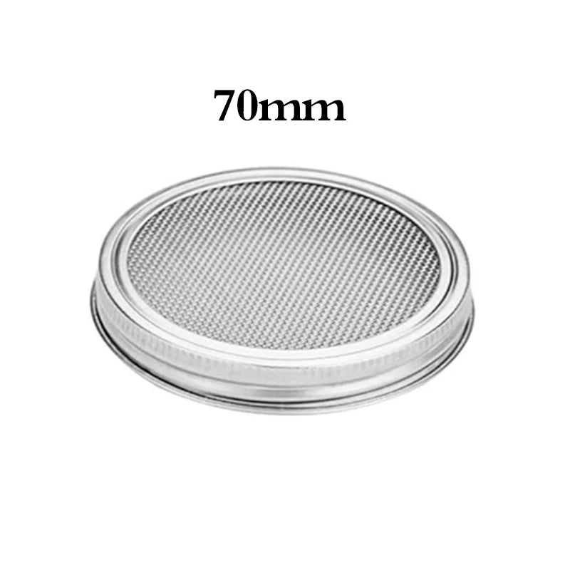 Seed Sprouting Kit - Stainless Steel Strainer Lid & Germination Stand for Mason Jar Growing