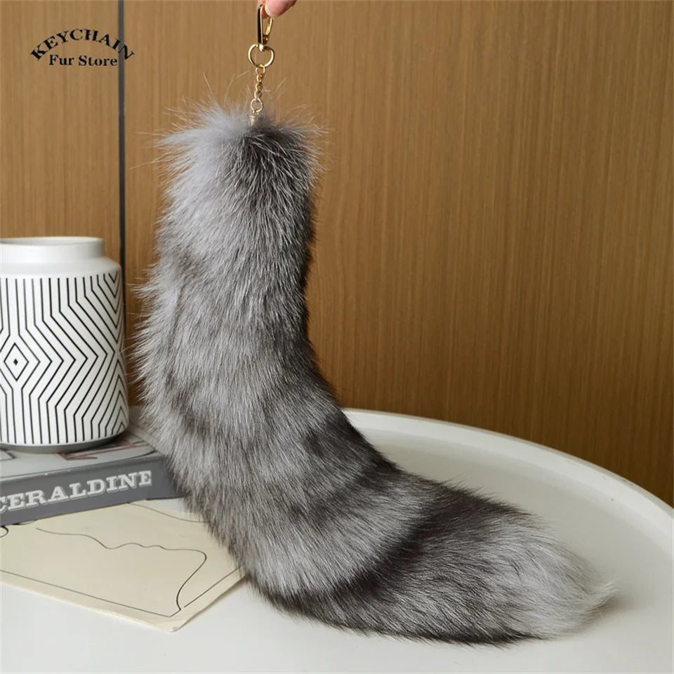 Cute Fluffy Bunny Fur Keychain – Plush Pom Pom Bag Charm and Car Key Ring with Hair Bow