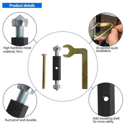 Wall Switch Socket Cassette Repair Tool | Adjustable Screws Support Rod with Wrench for 86/118 Type Electrical Accessories