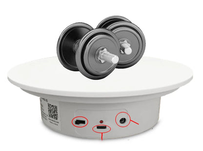 BFOLLOW 20/30/40cm Remote Control Electric Turntable – 360° Rotating Rechargeable Mirror Display Stand for Photography & Video