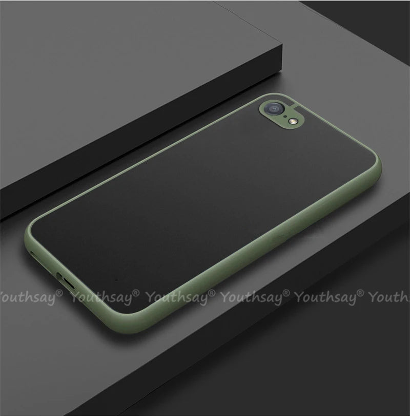 Matte Silicone iPhone Case - Translucent Rubber Protective Cover for iPhone SE 2022, 6–16, Plus, Mini & Pro Max Models