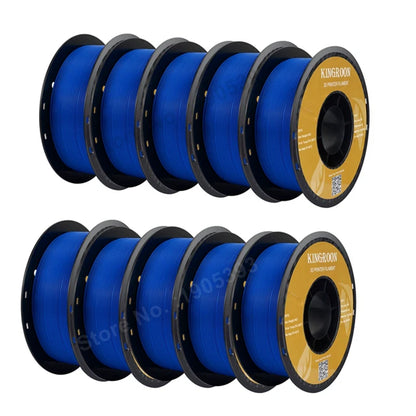 KINGROON PETG 3D Printer Filament 1.75mm – 5KG/10KG Mix Color Rolls for FDM 3D Printing (1kg/roll)