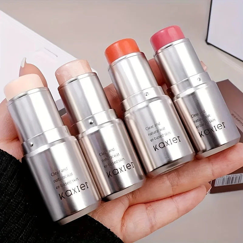 Waterproof Face Highlighter & Blush Stick – Glitter Makeup Cream for Contour, Illuminator, Shimmer & Rouge