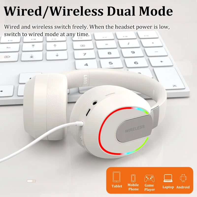 Wireless Bluetooth TWS Headphones - HiFi Gaming Earphones with Passive Noise Reduction and Subwoofer for iPhone and Samsung