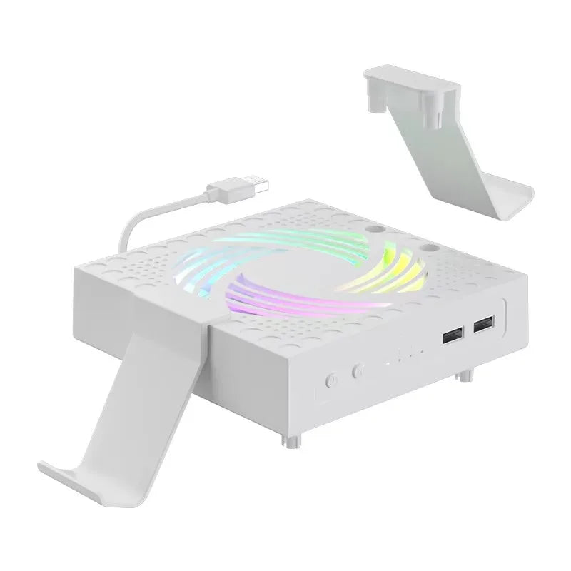 Cooling Fan for Xbox Series X/S – RGB Low-Noise Top Fan with Adjustable Speed System