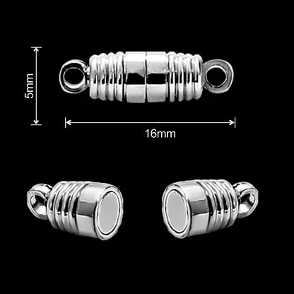Magnetic Jewelry Clasps - Strong Buckle Connectors with Lobster Clasps for DIY Bracelets, Necklaces & Jewelry Making
