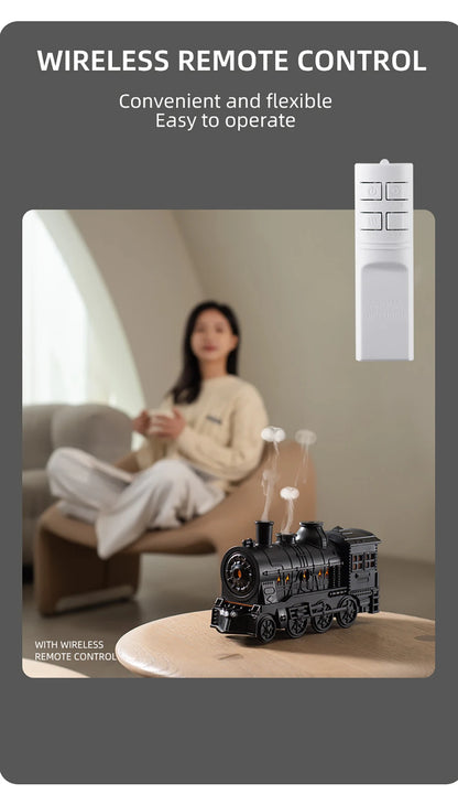 Aierwill Train Air Humidifier – Ultrasonic Aromatherapy Diffuser with Mist Maker, Essential Oil Aroma Diffuser, Remote Control
