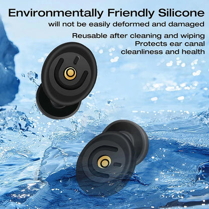 Reusable Silicone Ear Plugs - Noise Reduction, Swimming & Sleeping Ear Protection Set