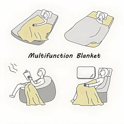 Luxury Plush Fashion Blanket – Soft Warm Flannel for Sofa, Bedroom, Office & Travel Gift