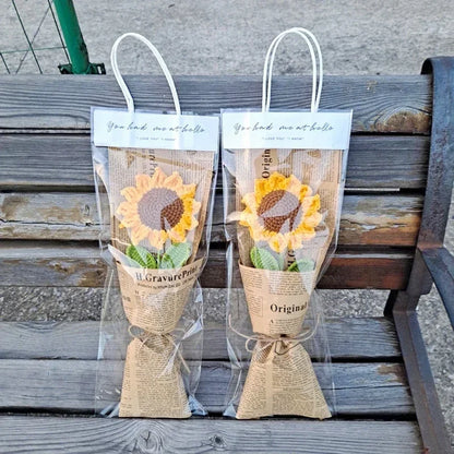 5/10PCS Transparent Flower Wrapping Bags – Gift Packaging with Handle for Weddings, Birthdays, Candy & Flower Box Decor