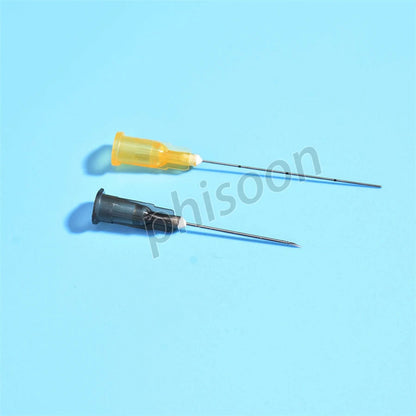 Fine Micro Korea Cannula Needle Tips – 18G-30G Syringe Endo Needles, Plain & Notched Ends, 2PCS/Pack, 10-Pack