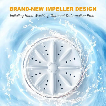Wireless Portable Washing Machine – 1L Mini Underwear & Socks Cleaner with Dehydration Function
