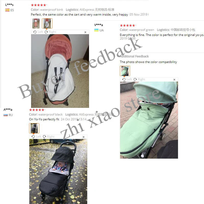 Universal Stroller Footmuff – Windproof, Waterproof & Thermal Warm, Compatible with YOYO & Bugaboo Strollers