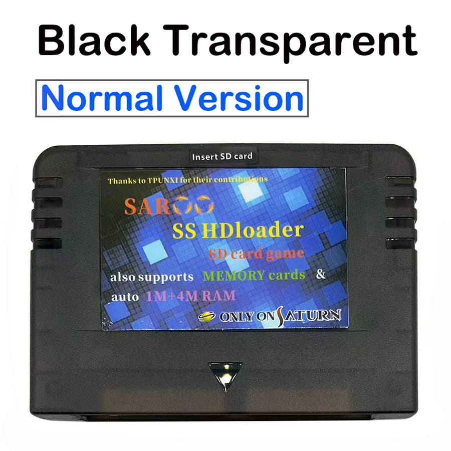 2025 V0.7 SAROO SS HDLoader Game Cartridge — SD/TF Card Support for Sega Saturn, Play Without CD