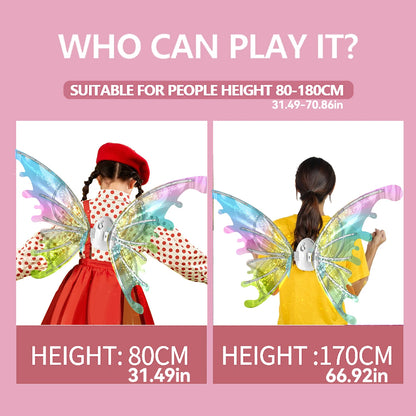 Moving Luminous Music Elf with Butterfly Wings – Indoor/Outdoor Back Decoration Toy Gift (No Battery Included)"