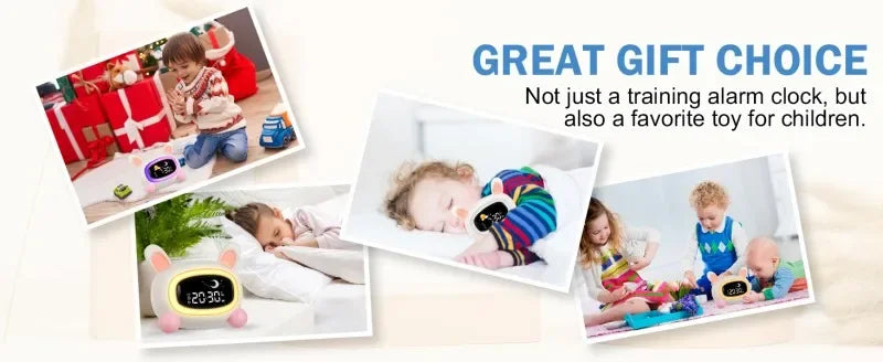 Kids Alarm Clock – OK to Wake Sleep Training Clock with Sound Machine, Birthday Gift for Boys & Girls