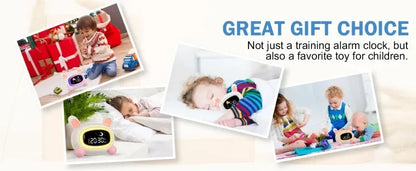 Kids Alarm Clock – OK to Wake Sleep Training Clock with Sound Machine, Birthday Gift for Boys & Girls